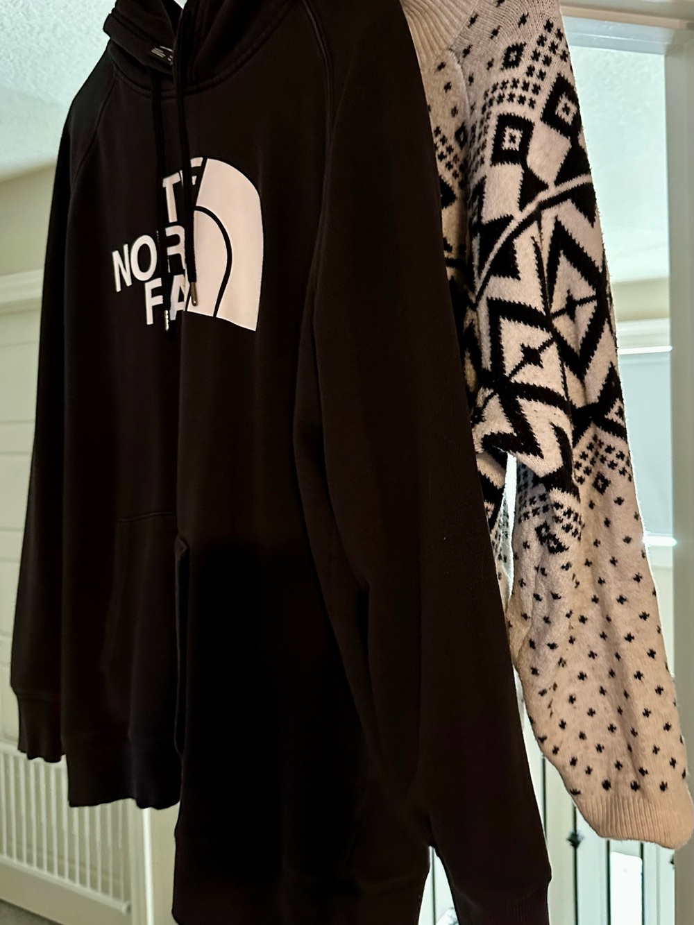 Lot of 2: The North Face Black Hoodie & Old Navy Sweater (Brand new) | XXL